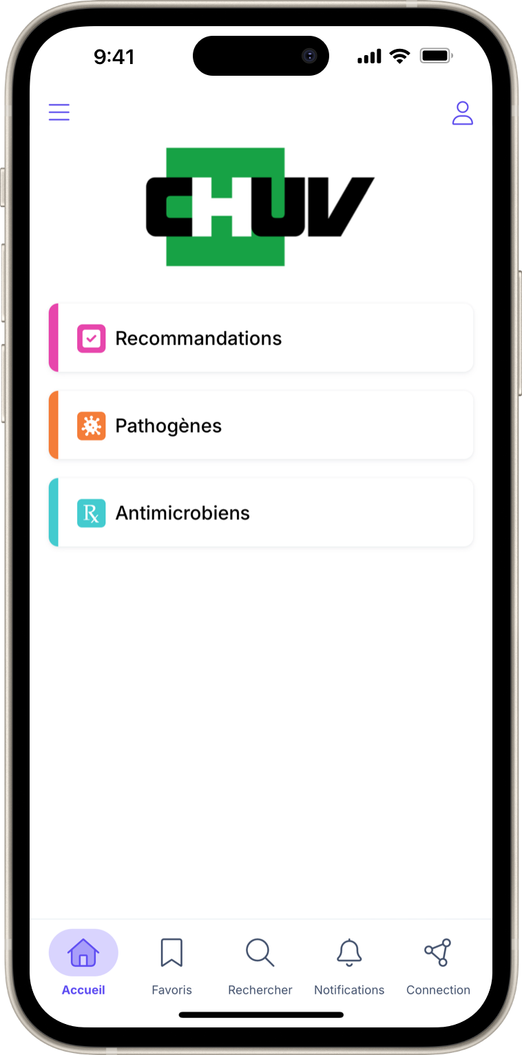 Firstline ID mobile app for Centre hospitalier universitaire vaudois