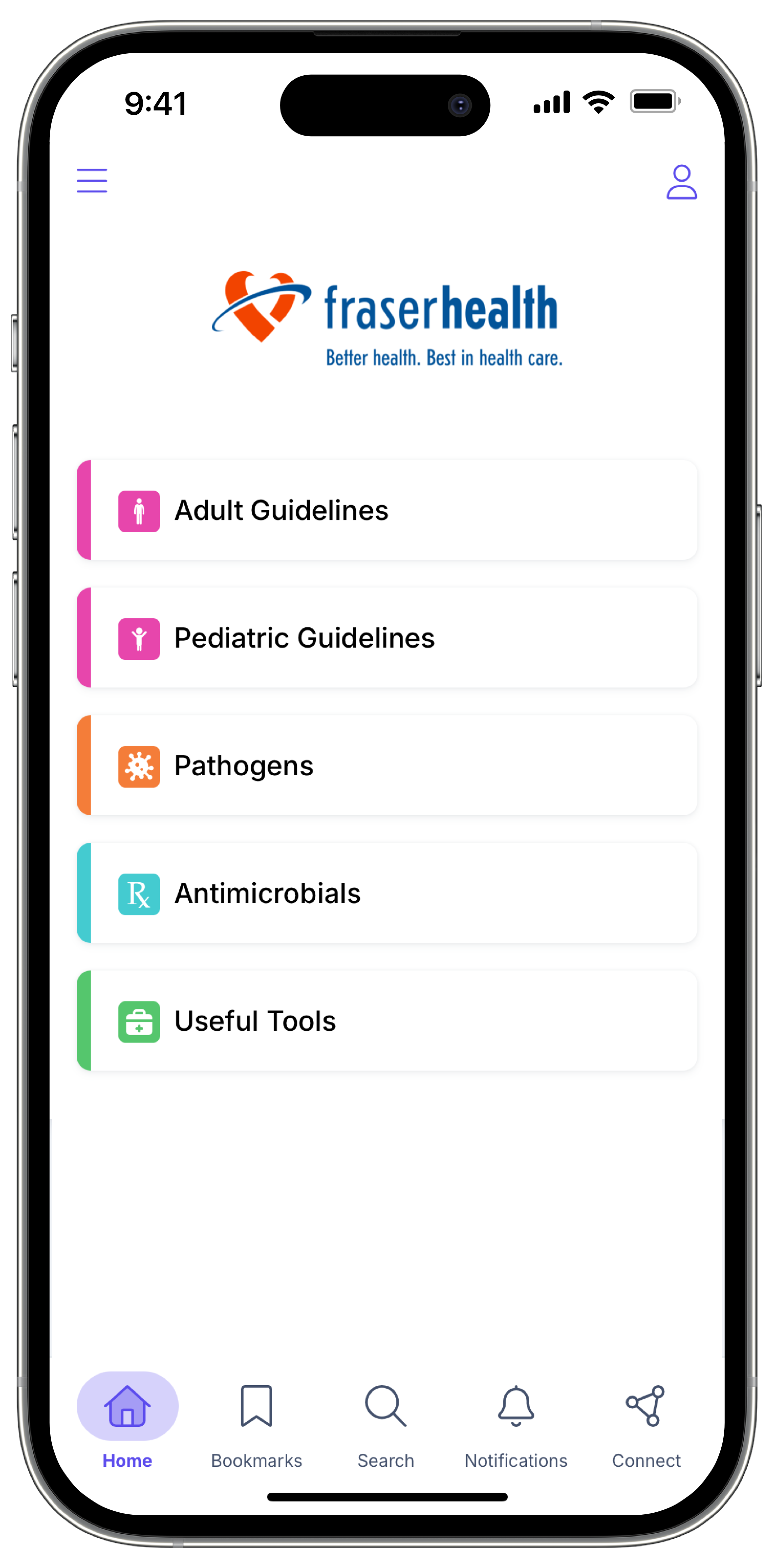 Firstline ID mobile app for Fraser Health