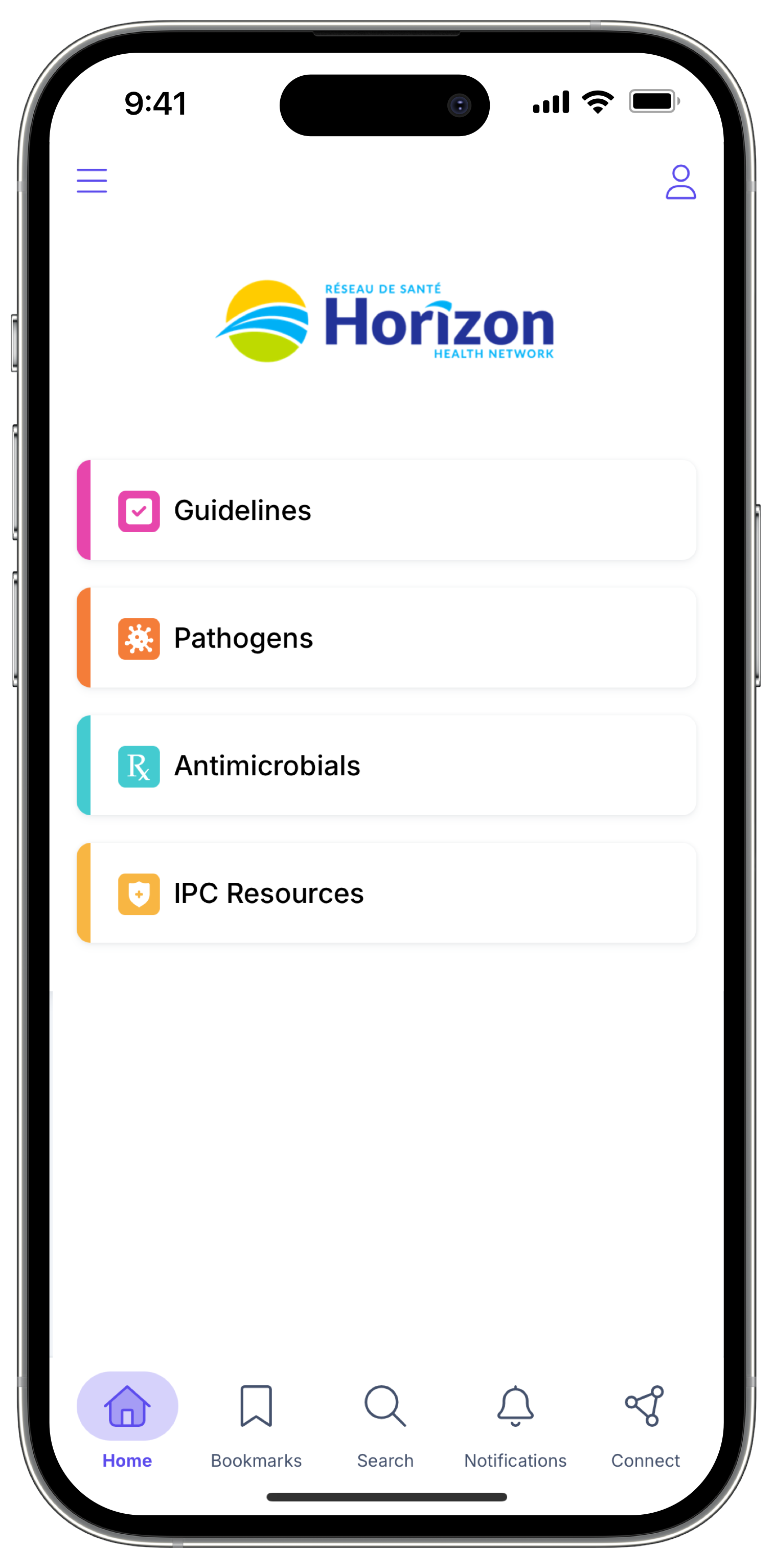 Firstline ID mobile app for Horizon Health Network