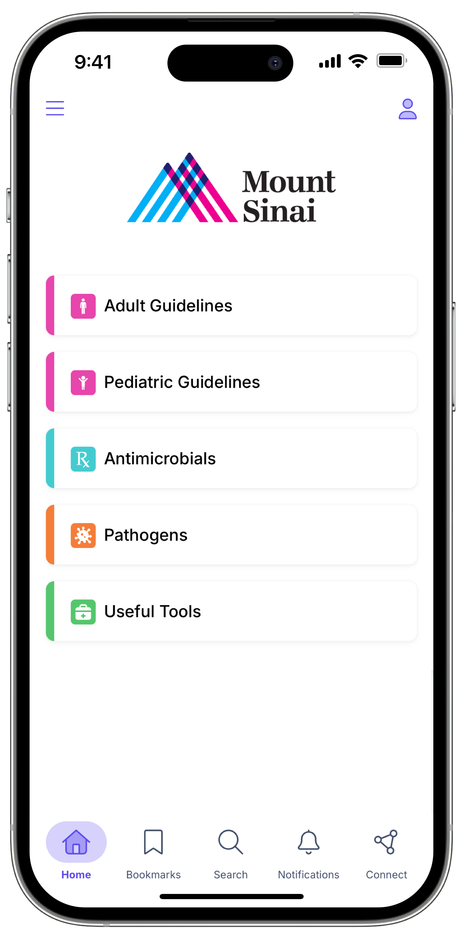 Firstline ID mobile app for Mount Sinai Health System